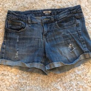 Blue jean shorts